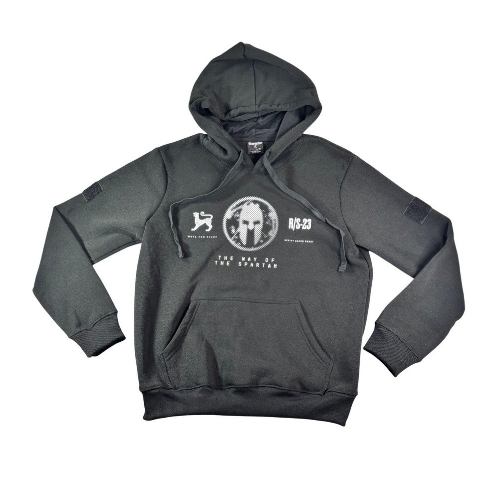 Spartan Race The Way of the Spartan Black Pullover Hoodie Mens Small R/S-23